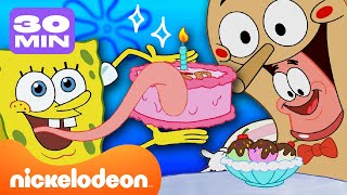 Bob L’éponge  Tous les bonbons et toutes les sucreries 🍬  30 minutes  Nickelodeon France [upl. by Byrle397]