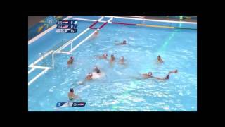 Croatian Water Polo Goalie amp Man Down Defense 2012 Olympic Games vs USA [upl. by Yartnoed]