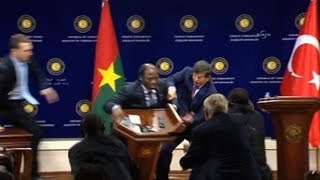 Burkina Faso foreign minister collapses in Turkey [upl. by Atinej]