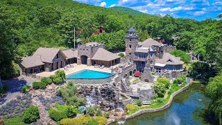 This New York Lakefront Castle Has an Infinity Pool Shaped Like a Baseball Diamond [upl. by Biel541]