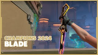 Skin Preview  Champions 2024 Blade  VALORANT [upl. by Jelene]