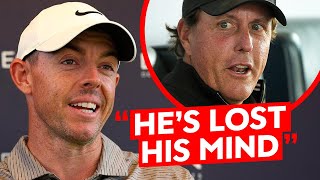 Rory McIlroy REVEALS His Thoughts On FALLOUT Of Phil Mickelsons Saudi Golf League [upl. by Leahcimluap659]