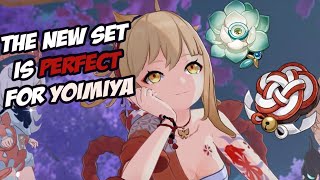 Yoimiya Echoes of An Offering vs Shiminawa Artifact Comparison  Genshin Impact [upl. by Engamrahc]