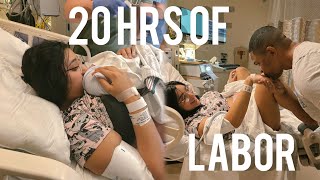 BIRTH VLOG  Positive Labor amp Delivery Of Our First Child💕unexpected labor at 35 weeks [upl. by Broadbent]