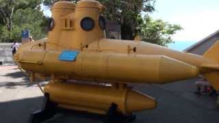 Jacques Cousteau first submarine  Anorep 1  Oceanographic Museum in Monaco [upl. by Yelram969]