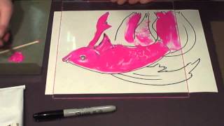 Plexiglass Mono Printing 101 [upl. by Bresee]