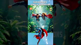 Superheroes Jungle Adventure 🔥 All Characters Marvel amp DC [upl. by Rento456]