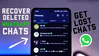 How to Recover Restore WhatsApp Chats Recover Chats Without Backup [upl. by Jesh]