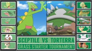 SCEPTILE vs TORTERRA  Grass Starter Pokémon Tournament Battle 5 [upl. by Ezmeralda99]