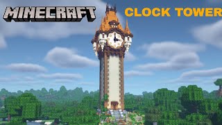 MINECRAFT How to build a quotCLOCK TOWERquot in Minecraft Minecraft120trendingvideo [upl. by Lindblad]