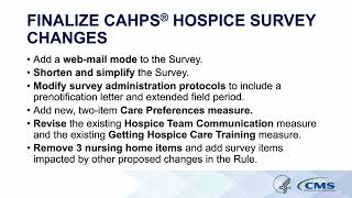 CMS Hospice Quality Reporting Program August 2024 Forum [upl. by Derfnam]