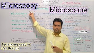 Microscopy  Microscope  Dr Mushtaq Pashto Lectures  Techniques used in Cell Biology [upl. by Holbrooke329]