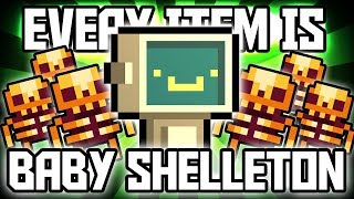 Every Item is BABY GOOD SHELLETON  Enter the Gungeon Custom Challenge [upl. by Caye982]