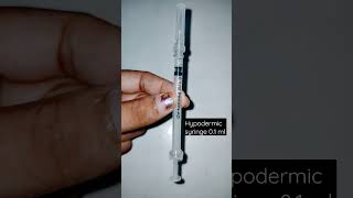 disposable hypodermic syringe with needle 01ml syringe needle injection svmedicourse [upl. by Gerianna640]