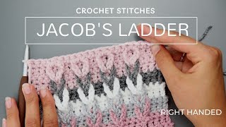 Jacobs Ladder Crochet Stitch for Beginners  Easy Jacobs Ladder Stitch Tutorial  Ladder Stitch [upl. by Netsud]