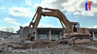 GIANT Liebherr R 982  Work Fa LUFF Augsburg Germany 07042015 [upl. by Novanod]