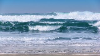 Breaking Waves  1 Hour of Beautiful Pacific Ocean Waves in HD [upl. by Anav]