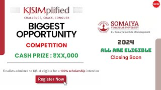 KJ Somaiya’s KJSIMplified Challenge Explained  Rules Eligibility amp Prize  Win Cash amp scholarship [upl. by Ziom635]