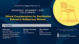 Ethical Considerations for Sterilization Refusal in Nulliparous Women [upl. by Aerona]