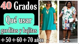 OUTFITS para climas cálidos SEÑORAS GORDITA BAJITA 506070 AÑOS [upl. by Noraj937]