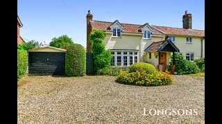 HOUSE TOUR UK Character Cottage For Sale £300000 Caston Norfolk with Longsons Estate Agents [upl. by Akirrehs]