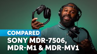 Sony Professional Headphones Compared MDRM1 MDRMV1 amp MDR7506 [upl. by Atrice]