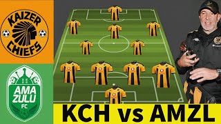 HOW KAIZER CHIEFS COULD LINE UP AGAINST AMAZULU FCBETWAY PREMIERSHIP 2425Kaizer Chiefs vs Amazulu [upl. by Hamlet]