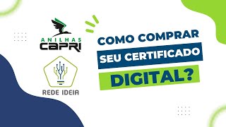 Como fazer a compra do seu Certificado Digital para acessar o Sistema SISPASS [upl. by Nashbar]