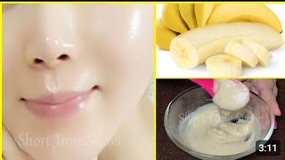 DIY BANANA FACE MASK FOR WHITENING [upl. by Anaytat]