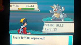 How to Catch Rhydon  Pokemon Heart Gold and Soul Silver [upl. by Mariann]