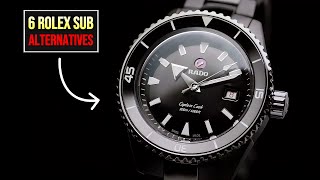 6 Watches CHEAPER amp BETTER Than The Rolex Submariner [upl. by Teerprah]