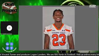 🏈 2024 NFL Draft Prospect Willie Drew CB Virginia State [upl. by Torhert]