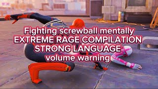 Screwball from SpiderMan 2018 drives me insane  EXTREME RAGE Compliationspidermanspiderman2018 [upl. by Quigley]