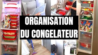 ORGANISATION DU CONGELATEUR  RANGEMENT et ASTUCE  NETTOYAGE EN PROFONDEUR  GAGNER DE LA PLACE [upl. by Urania]