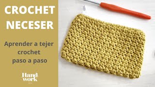 Como tejer crochet sobre cremallera y hacer un lindo neceser [upl. by Brink]