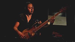 Linley Marthe bass solo at Jimmy Glass Jazz Bar 2016 [upl. by Sudnak]