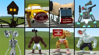 NEW HOUSE HEAD SIREN HEAD CAR EATER BUS EATER MEGAHORN BUILDER GREAT MOTHER MEGAHORN IN GMOD [upl. by Nerti]