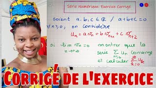 SERIES NUMERIQUES Exercice Corrigé Ep5 [upl. by Renba]