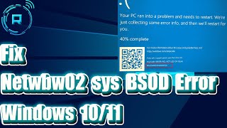 How to Fix Netwbw02 sys BSOD Error on Windows 10 11 [upl. by Elsi]