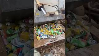 ASÍ se CREAN BLOQUES de LATAS de BASURA sabias nosabias reciclaje [upl. by Cand]