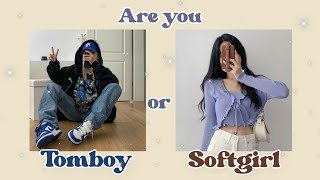 are you a tomboygirl or a soft girly ☁️✨ aesthetic quiz  Inthebeige [upl. by Shirlee62]