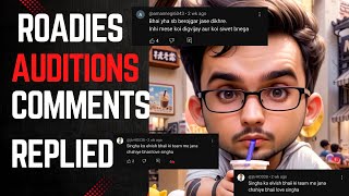 Roadies Audition  Comments Replied  vlog youtube [upl. by Sirhc]