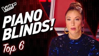 INCREDIBLE PIANO Blind Auditions on The Voice  TOP 6 [upl. by Vincenta831]