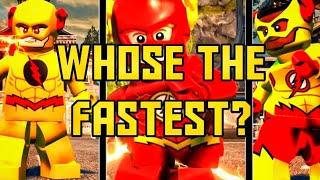 Who is the fastest Speedster in Lego DC SupervillainsFlash Comparison [upl. by Cowan390]