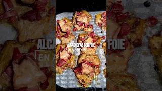 ALCACHOFAS CON FOIE EN AIRFRYER receta quedeliciarecetas freidoradeaire [upl. by Bibbie]