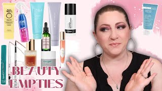 29 Beauty Empties  Products that sucked and must go – Trash or treasure [upl. by Brottman242]