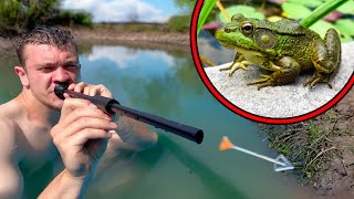 I Hunted Bullfrogs with a Blowgun [upl. by Akimert]