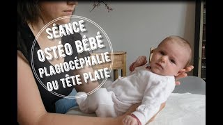 Séance ostéo bébé  plagiocéphalie ou tête plate [upl. by Jordain]