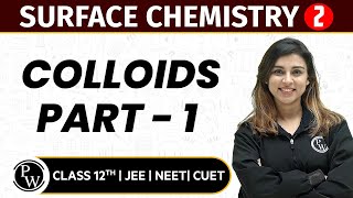 Surface Chemistry 02  Colloids Part  1  Pure English  12th JEENEETCUET [upl. by Lyret]