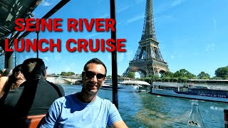 Paris Seine River Boat Cruise  Bateaux Parisiens Lunch Cruise  What to do in Paris France [upl. by Fillbert]